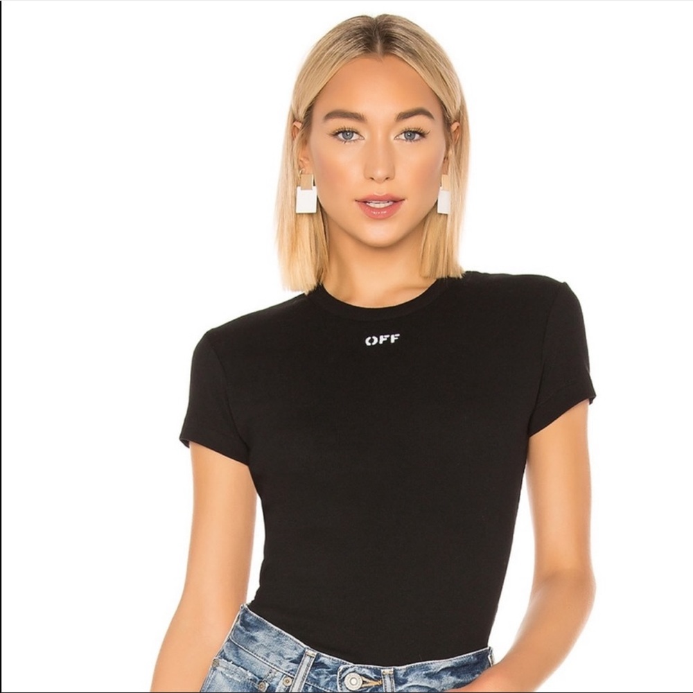 SOLD Authentic Off-White “Main Basic Ribbed T-Shirt”